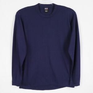 Patagonia Shirt Mens Medium Navy‎ Blue Capilene Base Layer USA Outdoors Casual